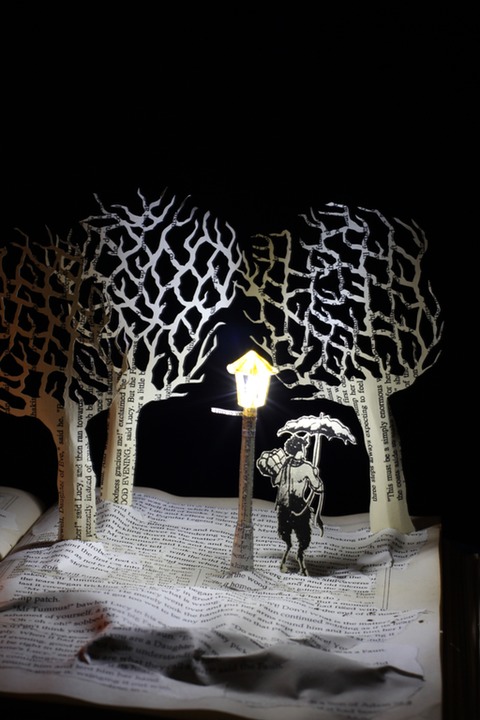 Meeting Mr Tumnus book sculpture 3 web