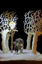 Tumnus and Lucy Narnia book sculpture 3 web